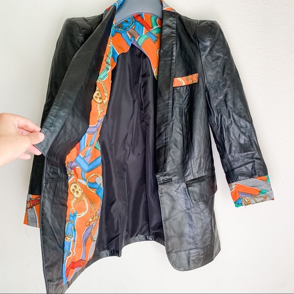 NWT 100% Leather jacket Black - Picture 4 of 6